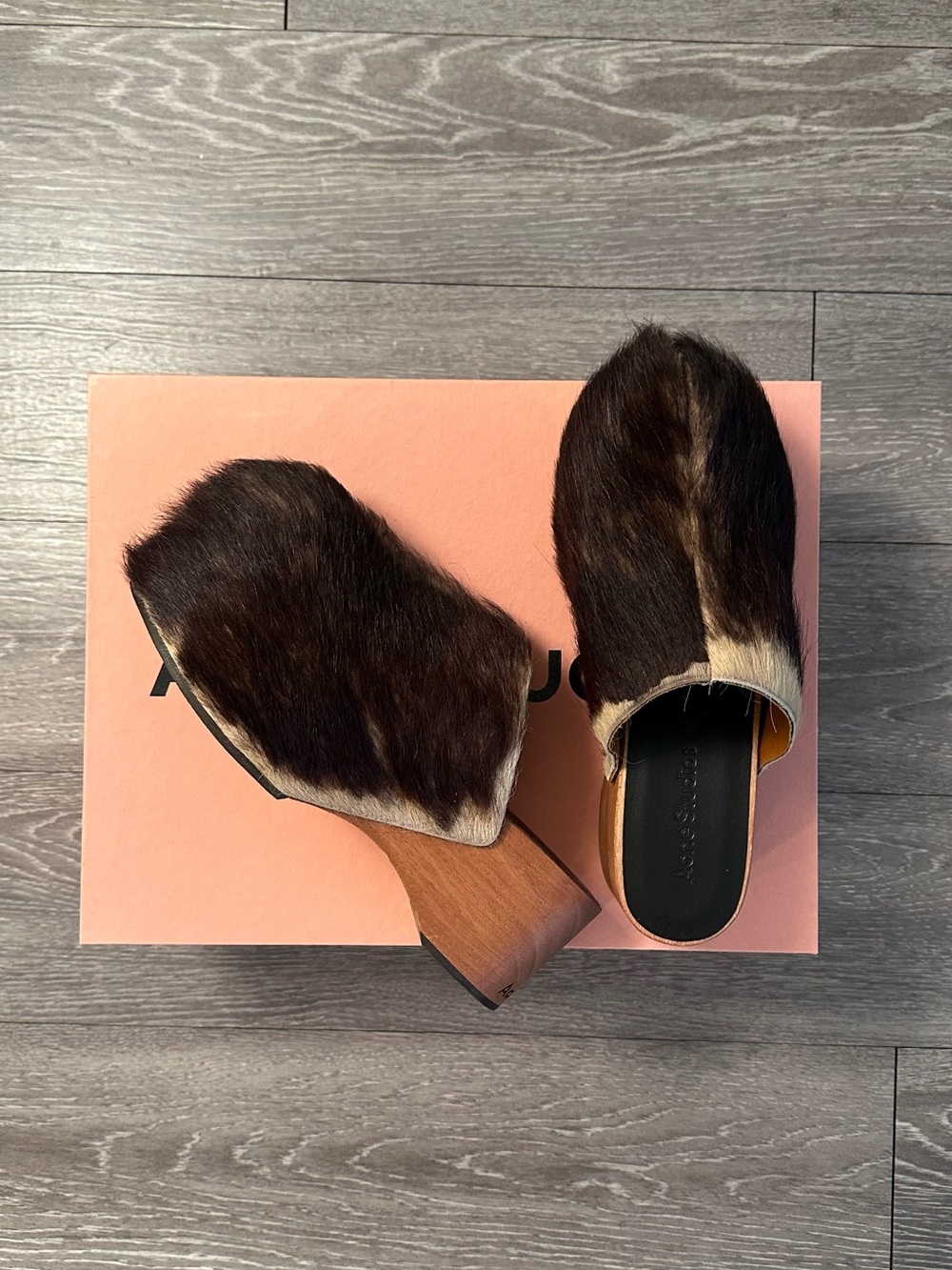 Acne Studios Fur Clogs